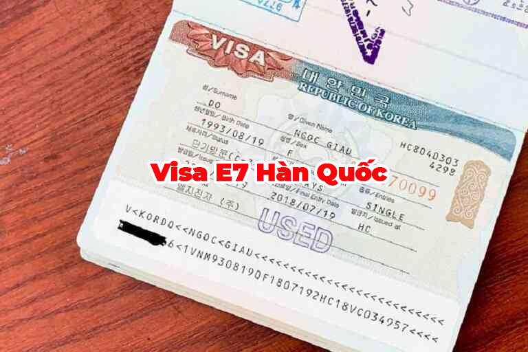 Người lao động cần xin visa E7 để tham gia đơn hàng kỹ sư Hàn Quốc