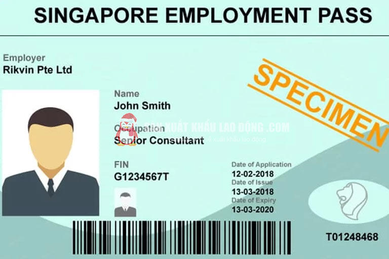 Mẫu thẻ lao động E-pass