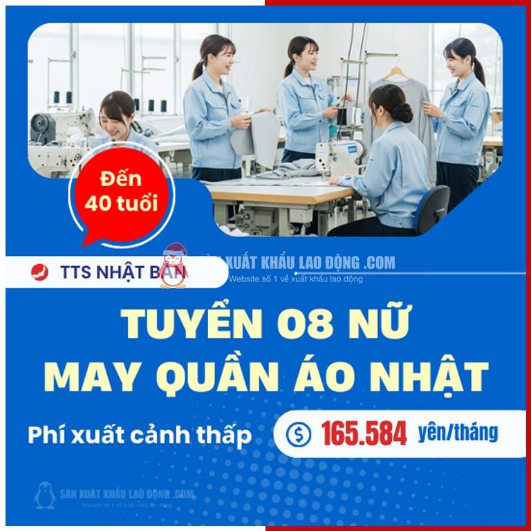 Tuyền nữ 18 - 40 cho đơn hàng may mặc Nhật Bản