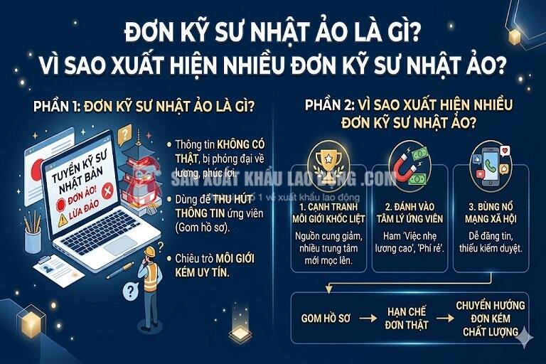 Nhiều người hoang mang với đơn kỹ sư Nhật ảo