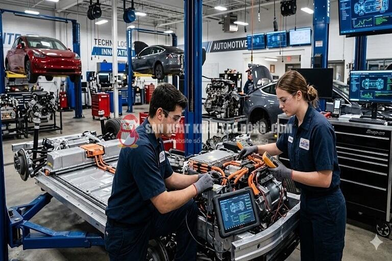 C&ocirc;ng nghệ &ocirc; t&ocirc; l&agrave; c&aacute;c lĩnh vực gắn với xu hướng c&ocirc;ng nghiệp hiện đại