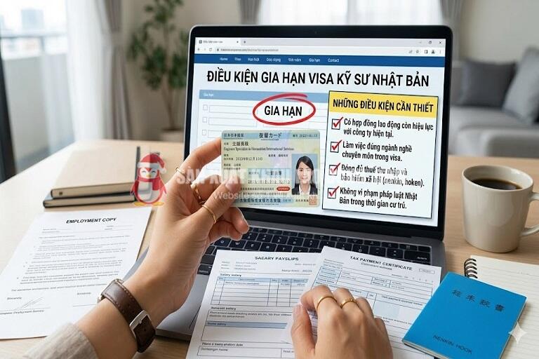 Điều kiện gia hạn visa kỹ sư Nhật Bản kh&ocirc;ng qu&aacute; kh&oacute;