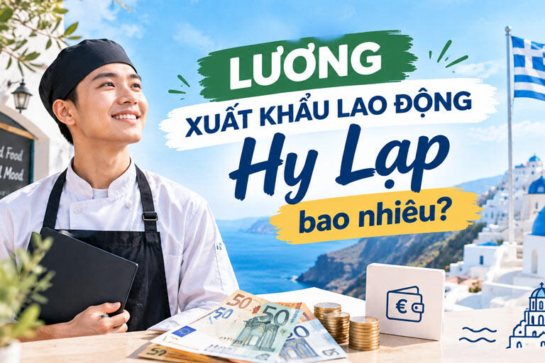 Giải đ&aacute;p mức lương xuất khẩu lao động Hy Lạp thực tế