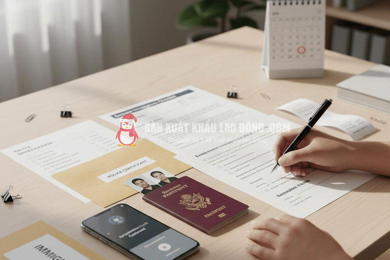 Hộ chiếu, hợp đồng lao động l&agrave; những giấy tờ quan trọng trong hồ sơ xin visa