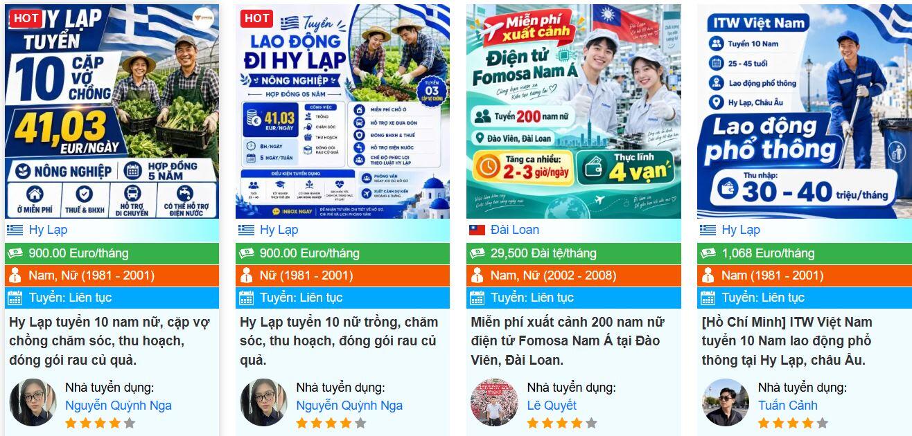 Đơn h&agrave;ng Hy Lạp cập nhật li&ecirc;n tục tr&ecirc;n s&agrave;n